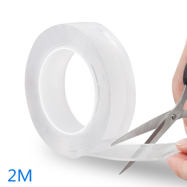 Reusable Double-Sided Adhesive Nano Transparent Tape